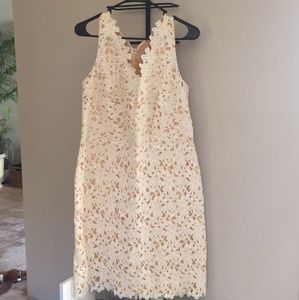 White Lace Loft Dress